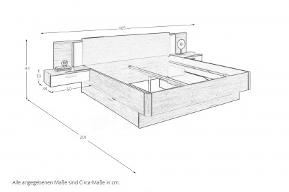 Bravo-Aschau von POL Power - Schlafzimmer-Set: Schrank & Bettanlage