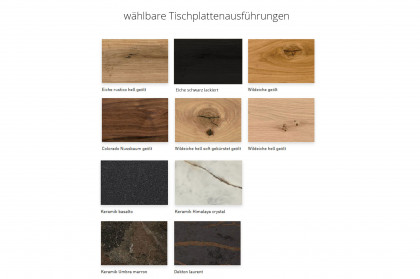 Ancona von SCHÖNER WOHNEN - Esstisch mit Dekton Tischplatte