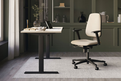 eComo von Nowy Styl - Home-Office-Tisch in Akazie Nachbildung/ Schwarz