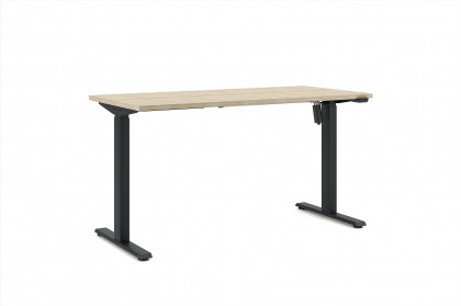 eComo von Nowy Styl - Home-Office-Tisch in Akazie Nachbildung/ Schwarz