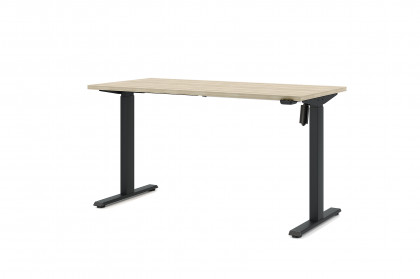 eComo von Nowy Styl - Home-Office-Tisch in Akazie Nachbildung/ Schwarz