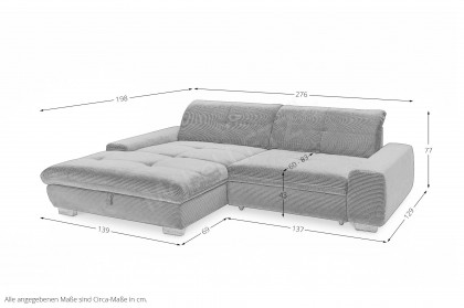 SO 1200 von set one by Musterring - Sofaecke Variante links olive-green