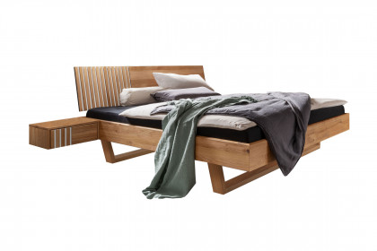 Manhattan-sleeping von Nature Living - Schlafzimmer Wildeiche - Glas weiß