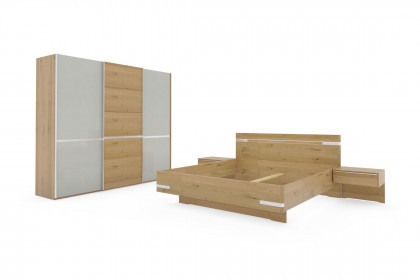 Savona 2.0 von Musterring - Schlafzimmer-Set 4-teilig Bianco-Eiche teilmassiv
