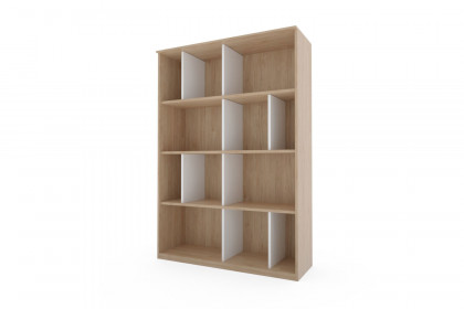 clip by rb 343 von Röhr-Bush - Standelement mit 12 Fächern Hickory - weiß