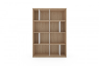 clip by rb 343 von Röhr-Bush - Standelement mit 12 Fächern Hickory - weiß