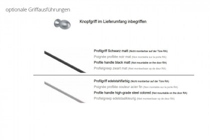 Longline von JUTZLER - Drehtürenschrank schmal 2-türig schwarz - Glas weiß