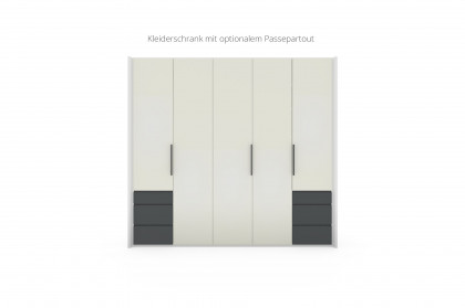 Level 36 Black D von Wimex - Kombischrank weiß/ grafit