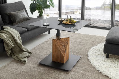 Balsta von A Better Place - Couchtisch höhenverstellbar mit Eichenblock