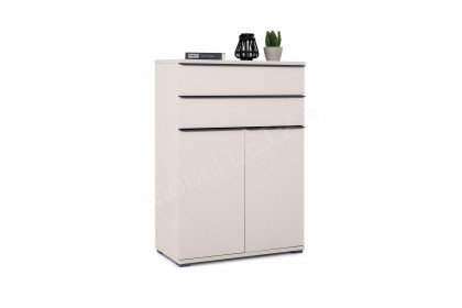 Rubin von Staud - Highboard sandfarben mit Schubkästen & Türen