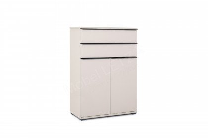 Rubin von Staud - Highboard sandfarben mit Schubkästen & Türen