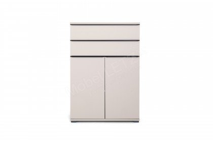 Rubin von Staud - Highboard sandfarben mit Schubkästen & Türen
