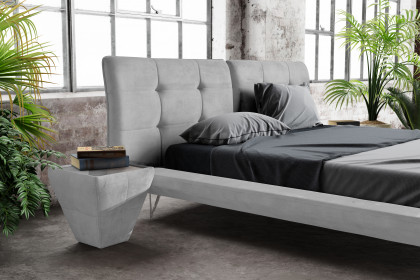 Milano von DONE.® - Polsterbett in Silver