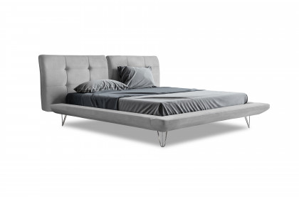 Milano von DONE.® - Polsterbett in Silver