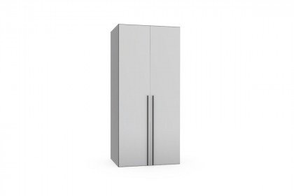 Longline von JUTZLER - Kleiderschrank ca. 100 cm breit schwarz - Glas weiß
