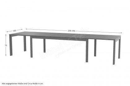 SM 24 von Skovby Møbelfabrik - Esszimmertisch ca. 200-365 x 100 cm
