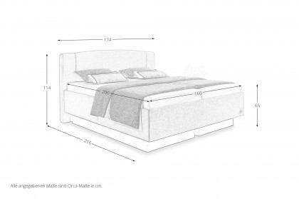Cantella von RUF Betten - Boxspringbett rose