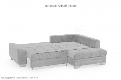 Nikita II von Nova Via - Eckcouch rechts stone