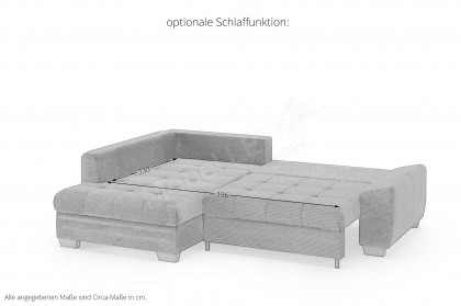 Nikita II von Nova Via - Eckcouch links stone