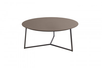 Connect-living von SCHÖNER WOHNEN - Couchtisch S412 Glas taupe/ Metall anthrazit