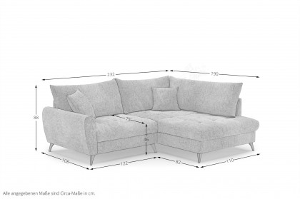 Blackburn II von Nova Via - Eckcouch rechts taupe