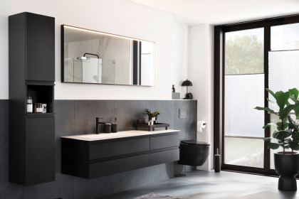 Bilbao von SCHÖNER WOHNEN - Badezimmer in Cosmos Grey matt
