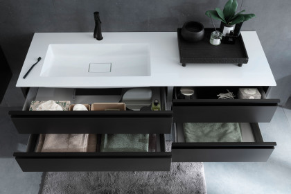 Bilbao von SCHÖNER WOHNEN - Badezimmer in Cosmos Grey matt