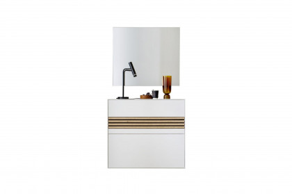 Yonna aus der SCHÖNER WOHNEN-Kollektion - Garderobe Lack weiß/ Kerneiche