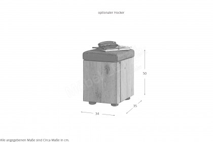 Yonna aus der SCHÖNER WOHNEN-Kollektion - Garderobe Lack weiß/ Kerneiche