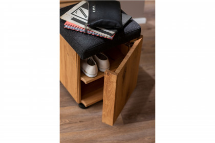 Yonna aus der SCHÖNER WOHNEN-Kollektion - Garderobe Lack weiß/ Kerneiche