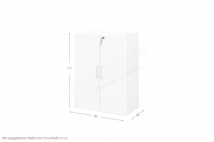 Big Profi Office von Mäusbacher - Home-Office-Schrank in Ice White supermatt