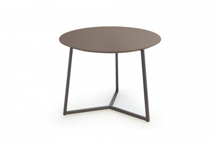 Connect-living von SCHÖNER WOHNEN - Couchtisch Glas taupe/ Metall