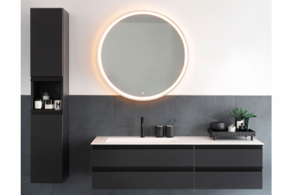 Bilbao von SCHÖNER WOHNEN - Badezimmer in Schwarz