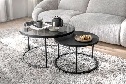 Chester von A Better Place - Couchtisch-Set mit Sicherheitsglastischplatte