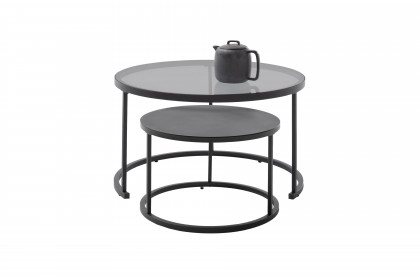 Chester von A Better Place - Couchtisch-Set mit Sicherheitsglastischplatte