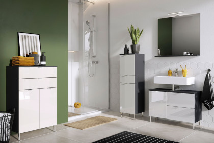 GW-Mauresa von Germania - Badezimmer in Graphit/ Weiß