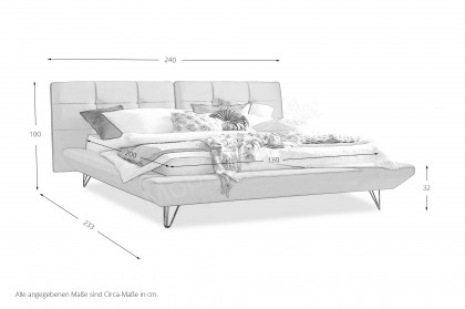Milano von DONE.® - Polsterbett in Beige