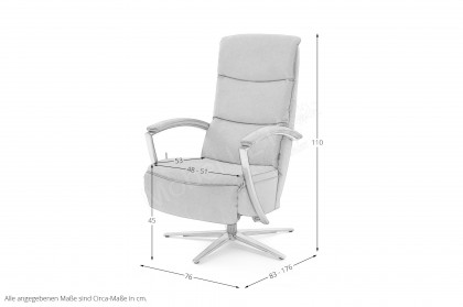 MR 1391 von Musterring - Relaxsessel stone