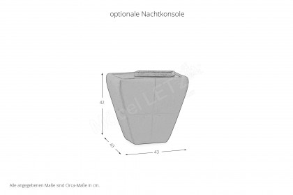 Milano von DONE.® - Polsterbett in graphite
