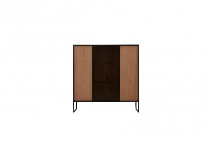 Yola von SCHÖNER WOHNEN - Highboard 6134 Kerneiche natur/ Metall