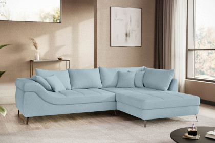 Portofino von Nova Via - Ecksofa Variante rechts blue-grey