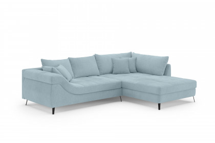 Portofino von Nova Via - Ecksofa Variante rechts blue-grey