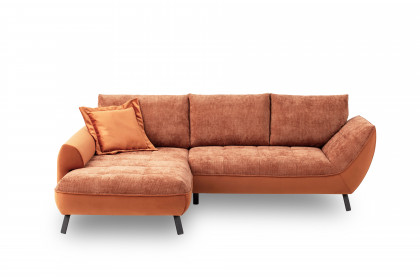 Bellini-LE25 von Exxpo - Ecksofa links rust
