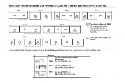 Multiline von SCHÖNER WOHNEN - Schrank mit Schwebetüren und Bauchbinde