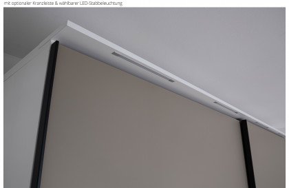 Multiline von SCHÖNER WOHNEN - Schrank mit Schwebetüren und Bauchbinde
