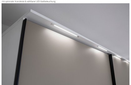 Multiline von SCHÖNER WOHNEN - Schrank mit Schwebetüren und Bauchbinde