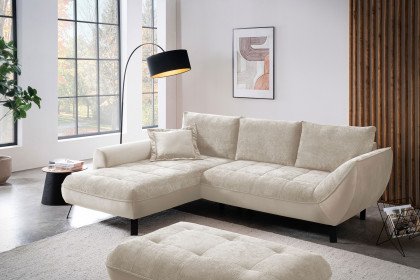Bellini-LE25 von Exxpo - Ecksofa Variante links sand-beige