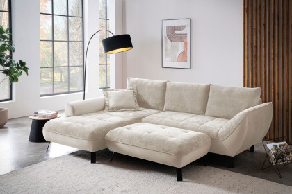 Bellini-LE25 von Exxpo - Ecksofa Variante links sand-beige