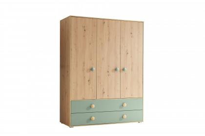 Birta von BEGABINO - Babyzimmer-Set Eiche Artisan - salbeigrün