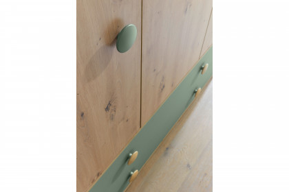 Birta von BEGABINO - Babyzimmer-Set Eiche Artisan - salbeigrün